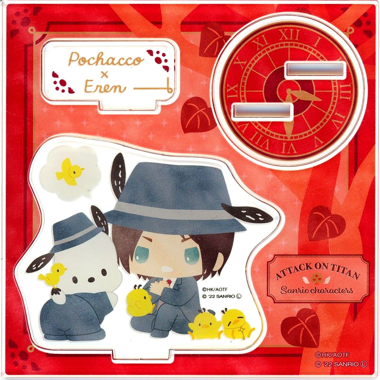 Eren Yeager x Pochacco Attack on Titan x Sanrio Characters The 2nd Edition Acrylic Stand Nakayoshi no Ki [USED]