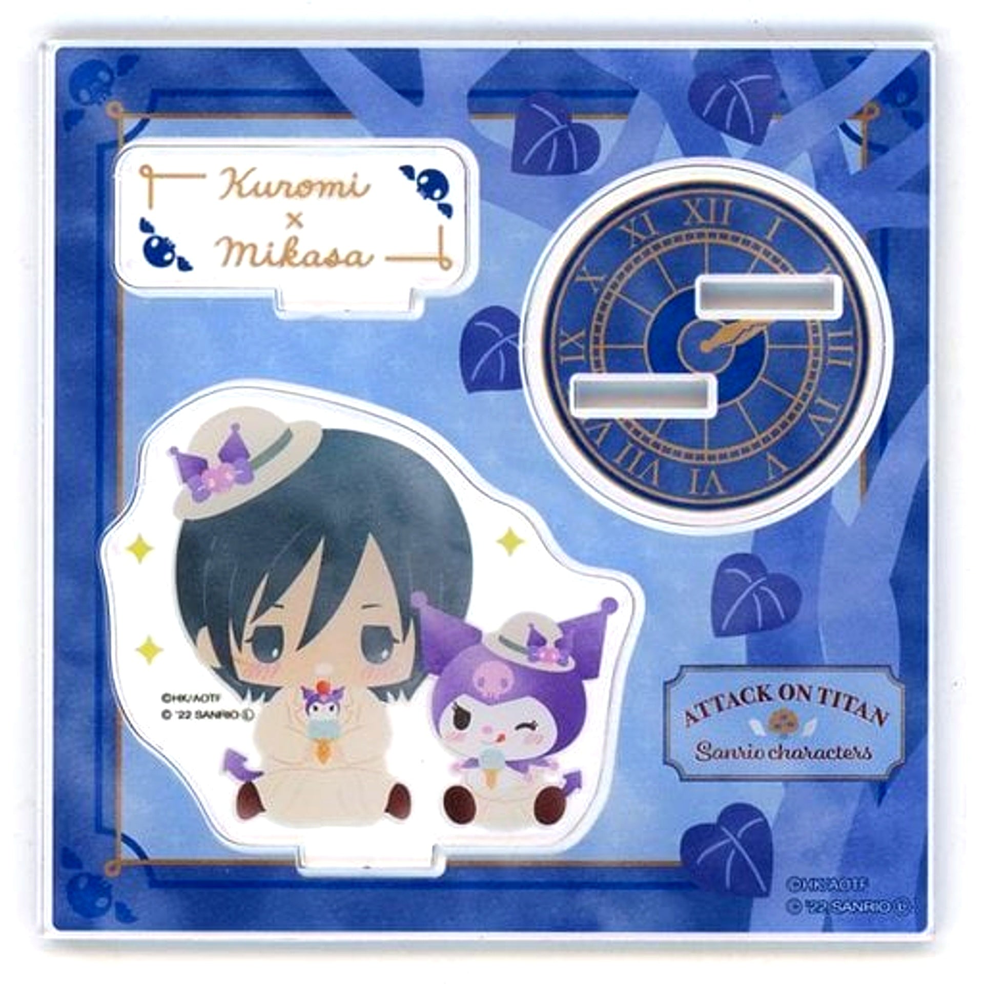 Mikasa Ackerman Kuromi Attack on Titan Sanrio Characters The 2nd Edition Nakayoshi no Ki Acrylic Stand [USED]