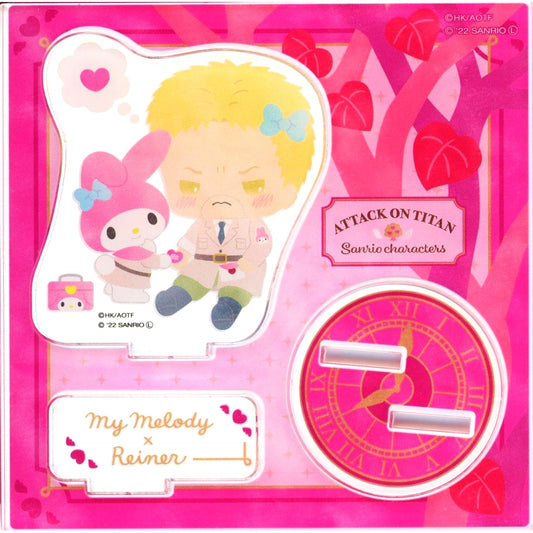 Reiner Braun x My Melody Attack on Titan x Sanrio Characters The 2nd Edition Nakayoshi Tree Acrylic Stand [USED]