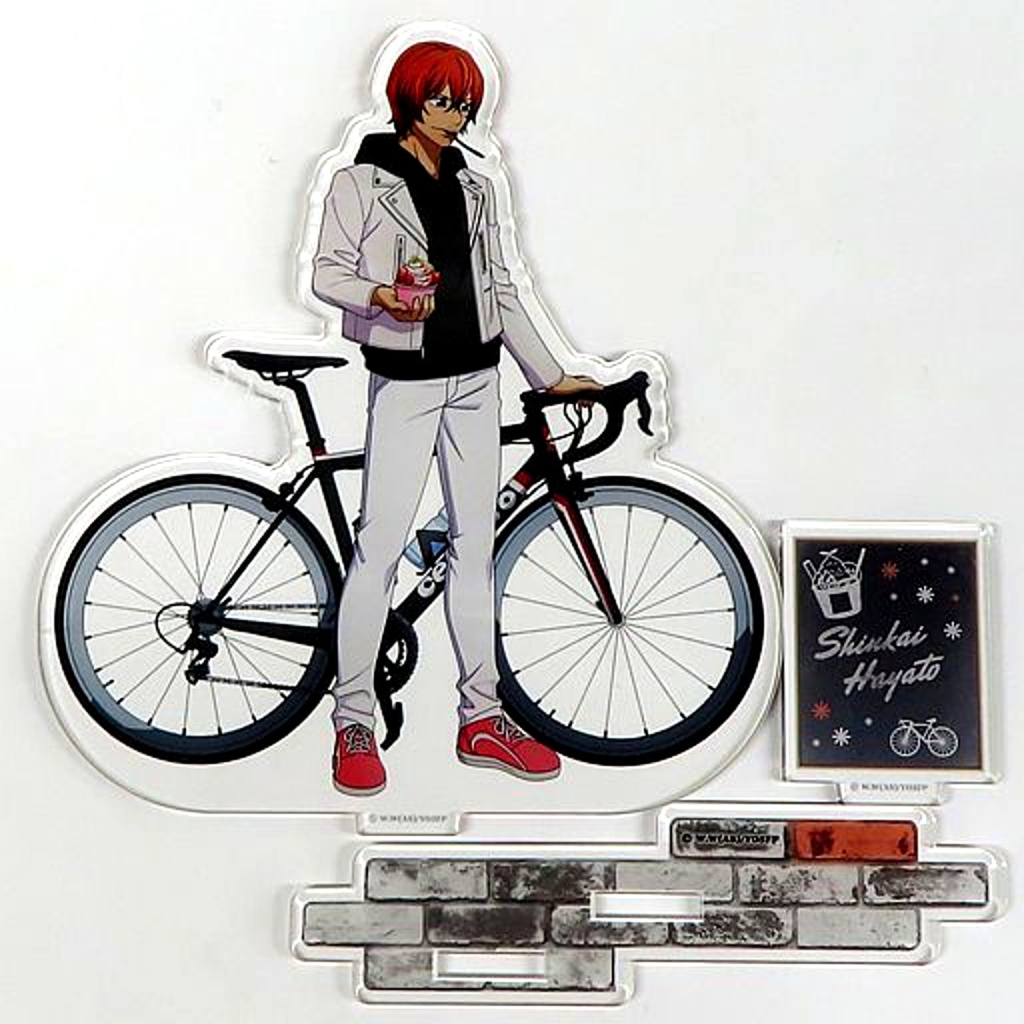 Hayato Shinkai Acrylic Stand Yowamushi Pedal LIMIT BREAK x Manhattan Roll Ice Cream [USED]