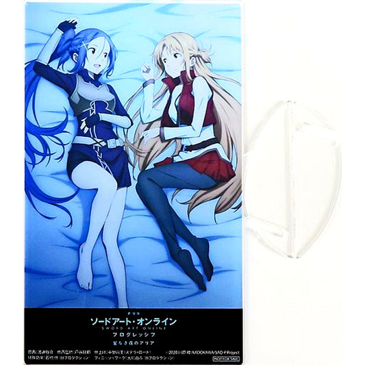 Asuna & Mito Illustration Acrylic Stand Bundle Bonus for Blu-ray Sword Art Online the Movie Progressive Aria of a Starless Night Fully Limited Edition Rakuten Books Limited Set [USED]