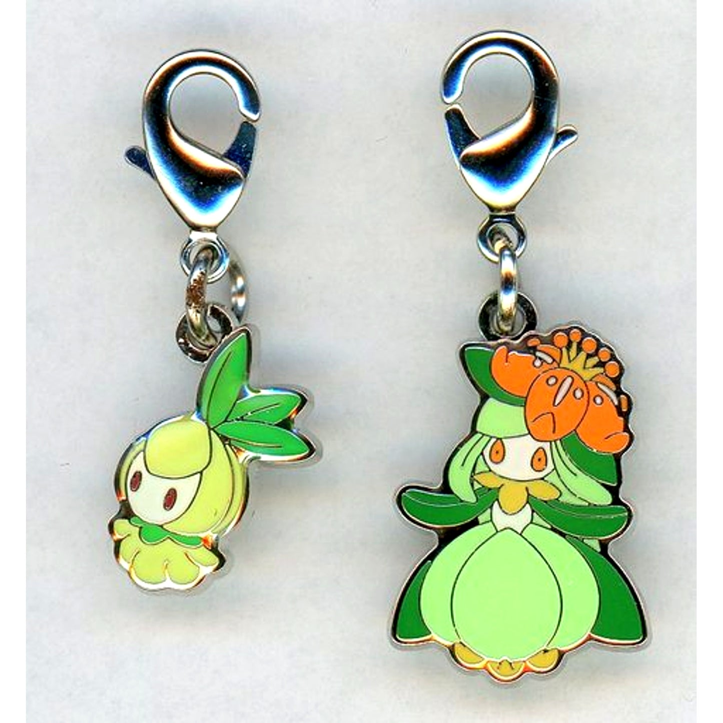 548 549 Petilil & Lilligant Pokemon National Pokedex Metal Charm [USED]