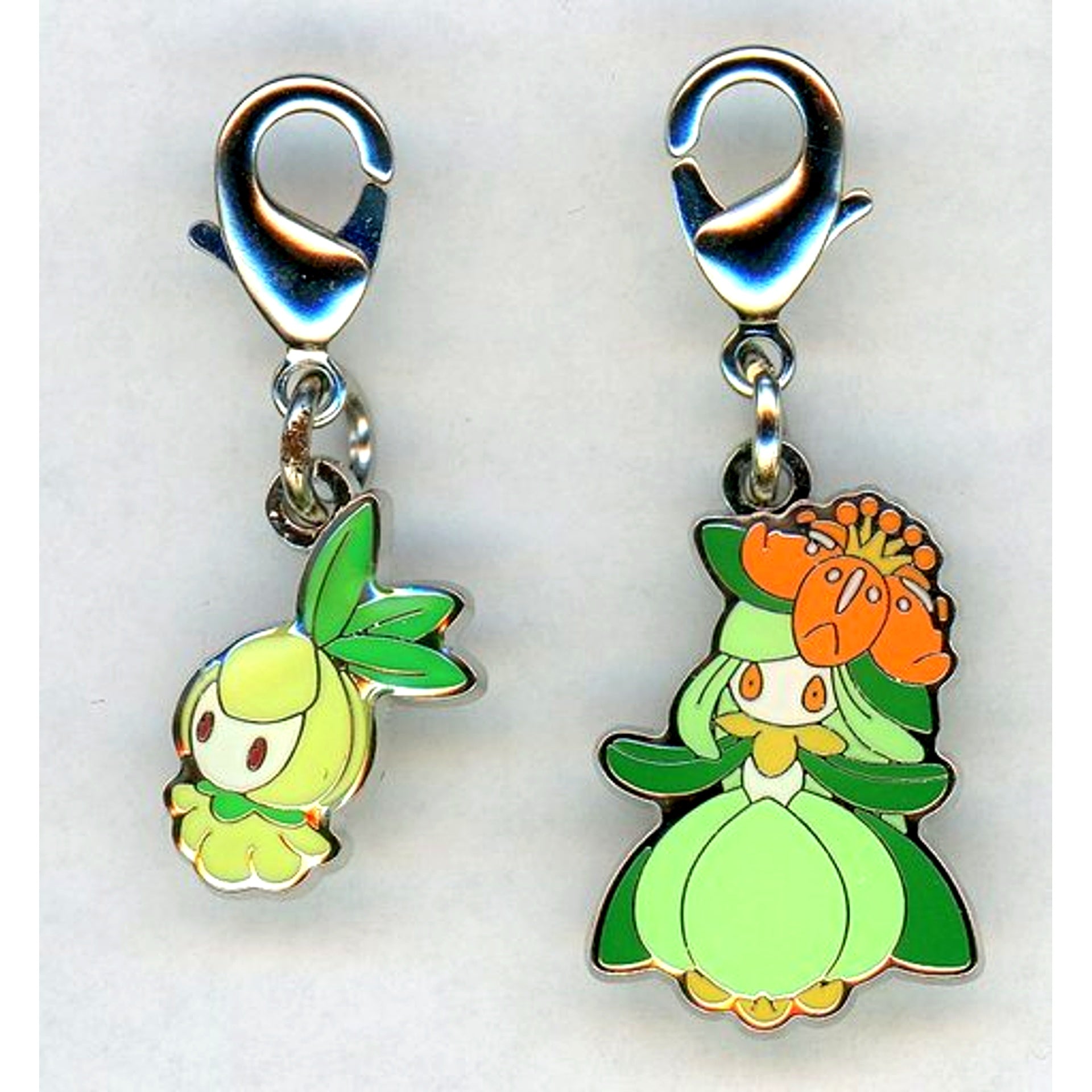 548 549 Petilil & Lilligant Pokemon National Pokedex Metal Charm [USED]