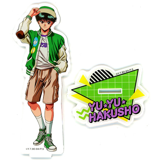 Yusuke Urameshi Street Fashion Ver. Illustration BIG Acrylic Stand YuYu Hakusho Pop Up Shop [USED]
