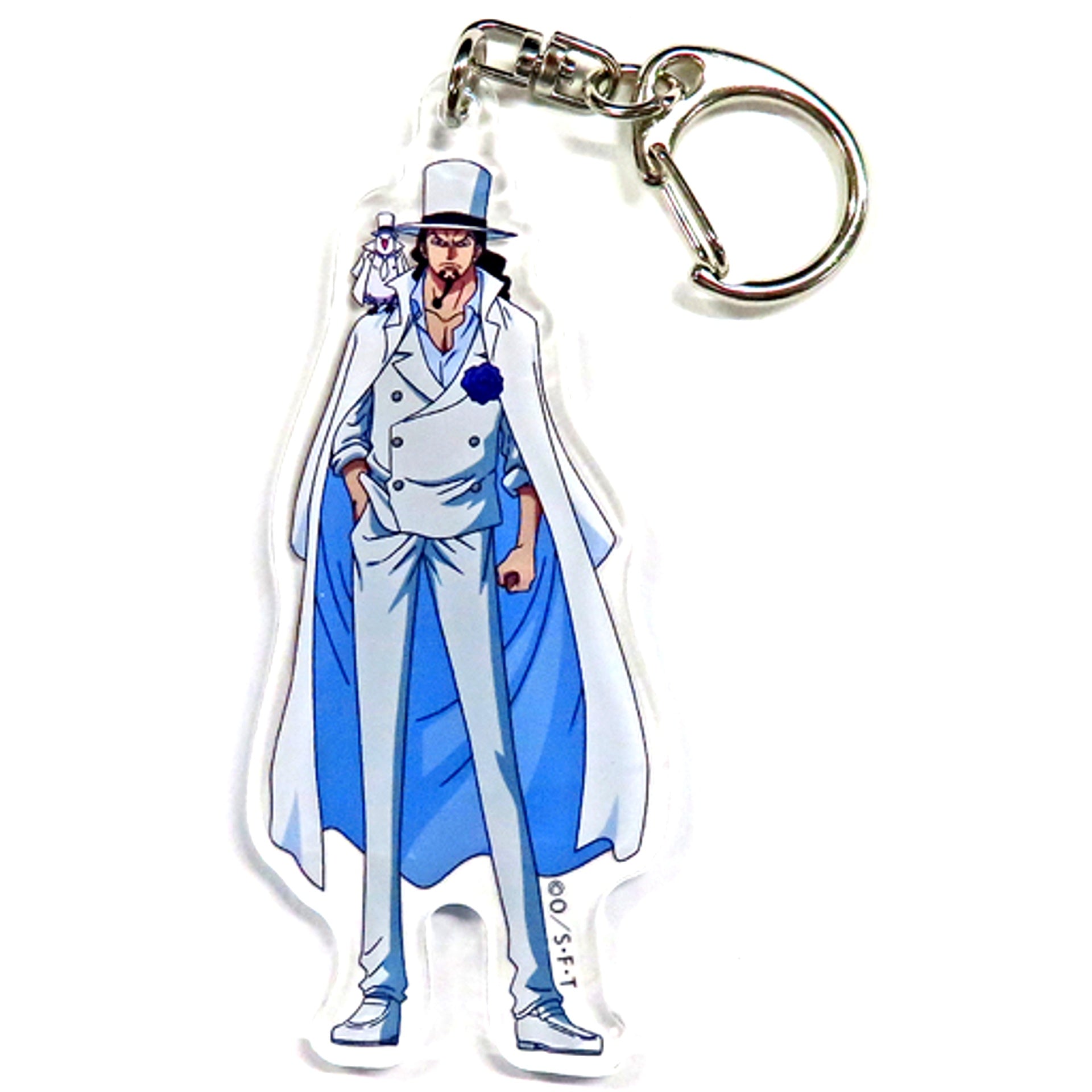 Rob Lucci One Piece Acrylic Keychain Villain Series Village Vanguard Limited [USED]