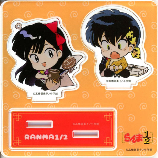 Ryoga and Ukyo Acrylic Stand Hitoyasumi Ranma 1/2 Village Vanguard Limited [USED]