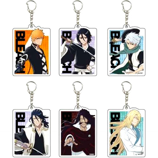 Set of 6 BLEACH Thousand-Year Blood War POP UP SHOP in Ikebukuro Sukima Store Acrylic Keychain [USED]