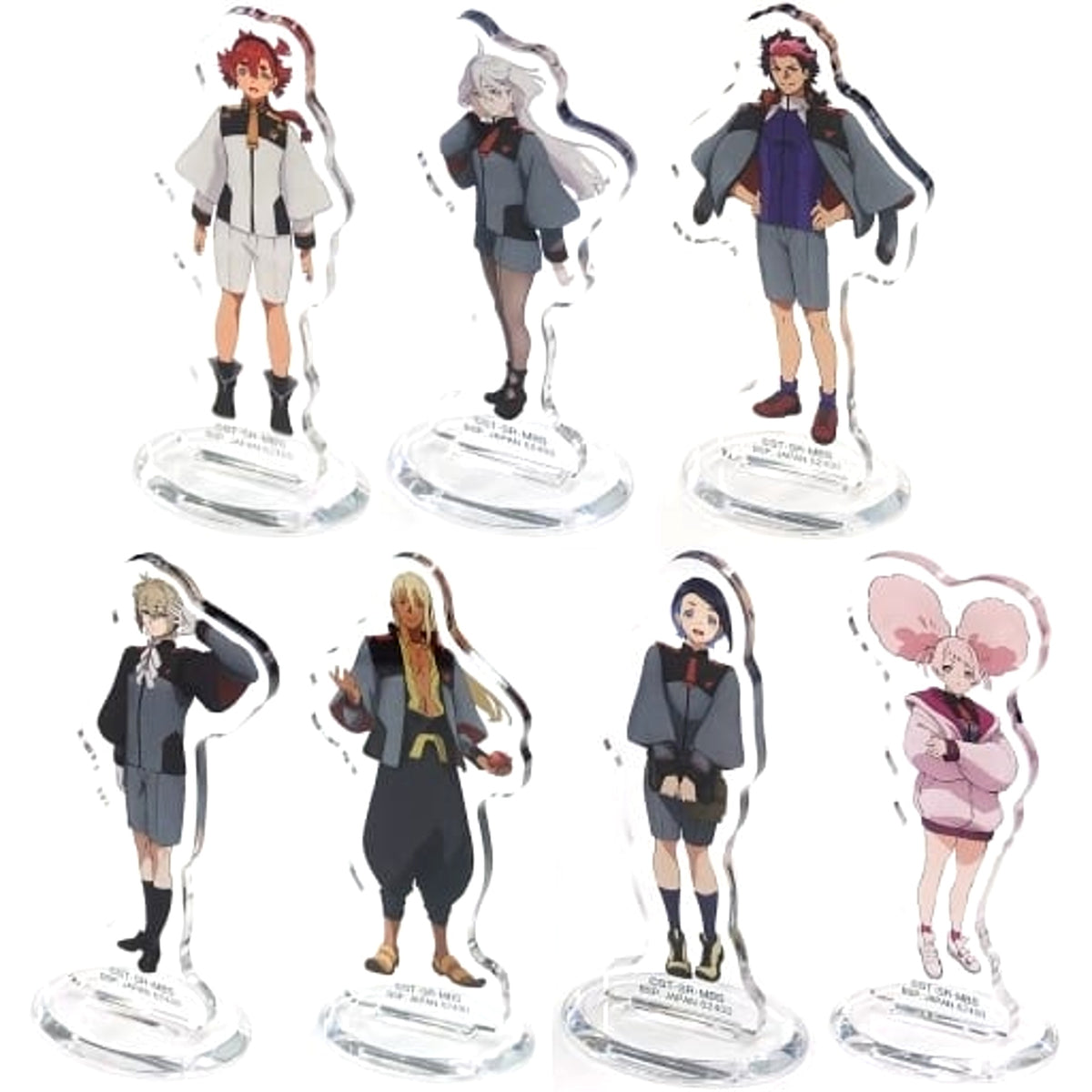 Mobile Suit Gundam: The Witch from Mercury Suletta Mercury & Others All 7 Types Set Ichiban Kuji Acrylic Stand Prize F Acrylic Stands [USED]