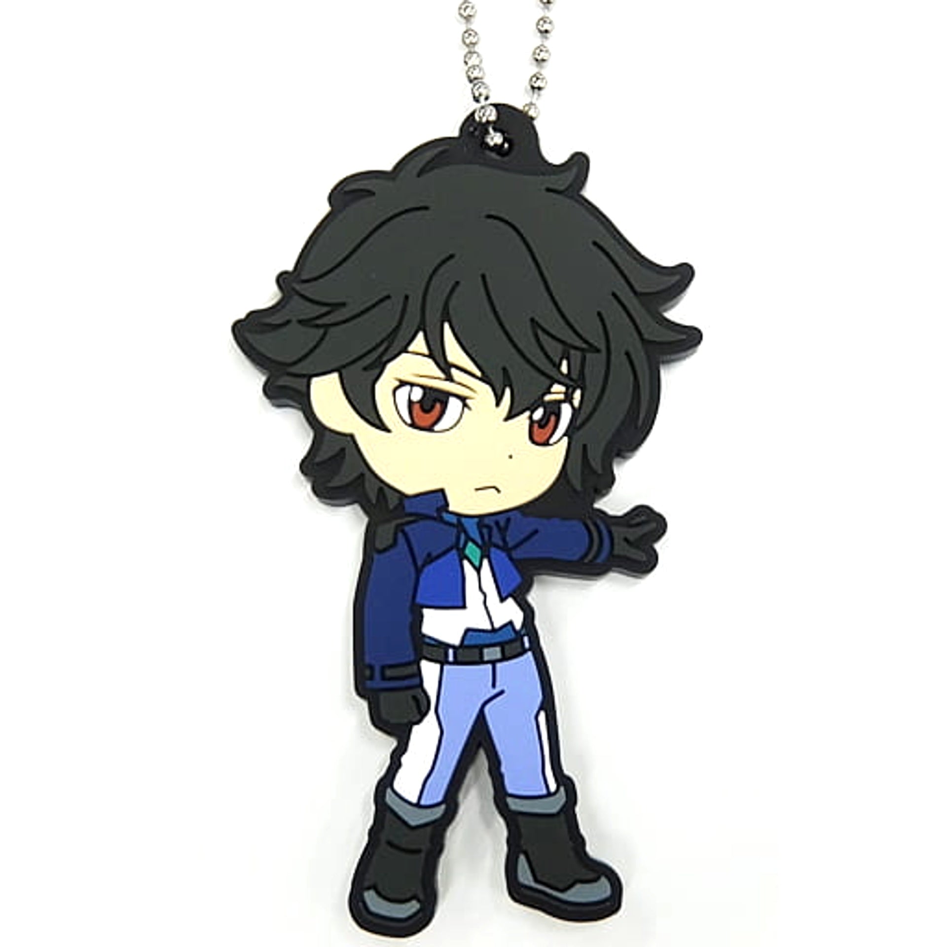 Mobile Suit Gundam: The Witch from Mercury Setsuna F. Seiei Ichiban Kuji Rubber Keychain Kyunchara Illustrations Prize G [USED]