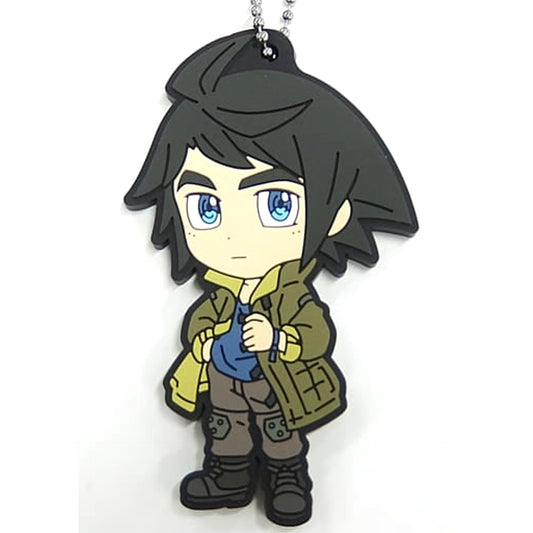 Mobile Suit Gundam: The Witch from Mercury Mikazuki Augus Ichiban Kuji Rubber Keychain Kyunchara Illustrations Prize G [USED]