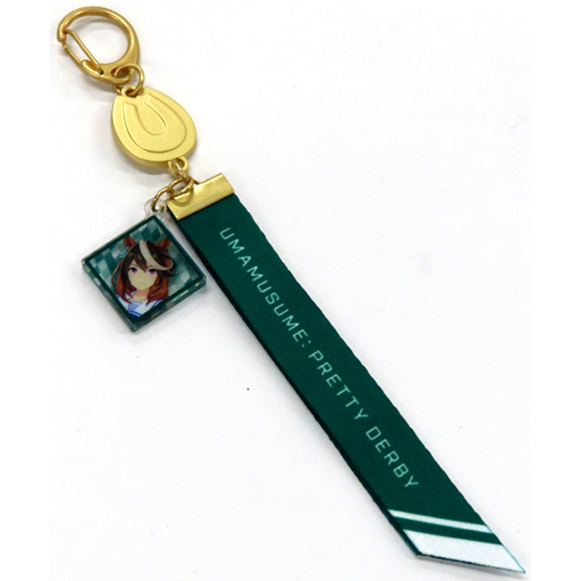 Symboli Rudolf Uma Musume Pretty Derby Official Ribbon Keychain 4th EVENT SPECIAL DREAMERS!! EXTRA STAGE [USED]