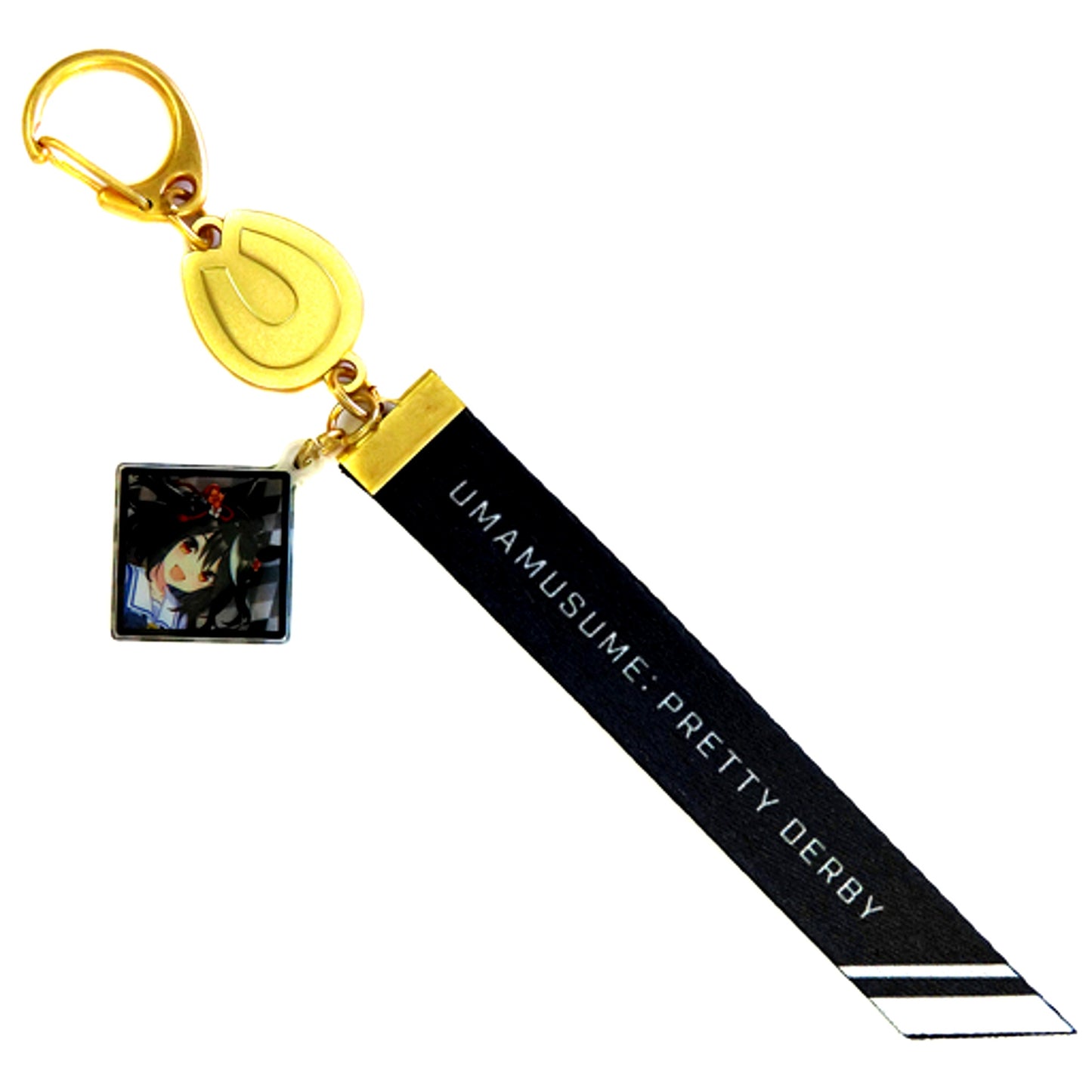 Kitasan Black Uma Musume Pretty Derby Official Ribbon Keychain 4th EVENT SPECIAL DREAMERS!! EXTRA STAGE [USED]