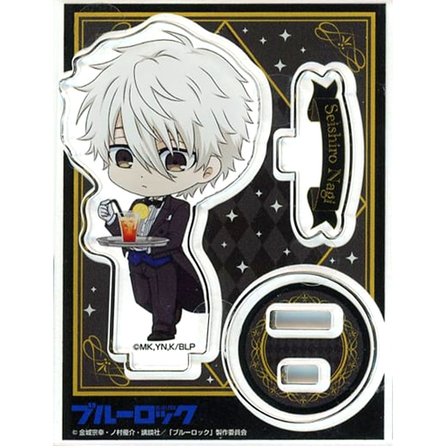 Seishiro Nagi Blue Lock x Chugai Grace Cafe Trading Acrylic Stand Butler Ver. [USED]