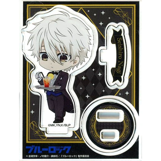 Seishiro Nagi Blue Lock x Chugai Grace Cafe Trading Acrylic Stand Butler Ver. [USED]