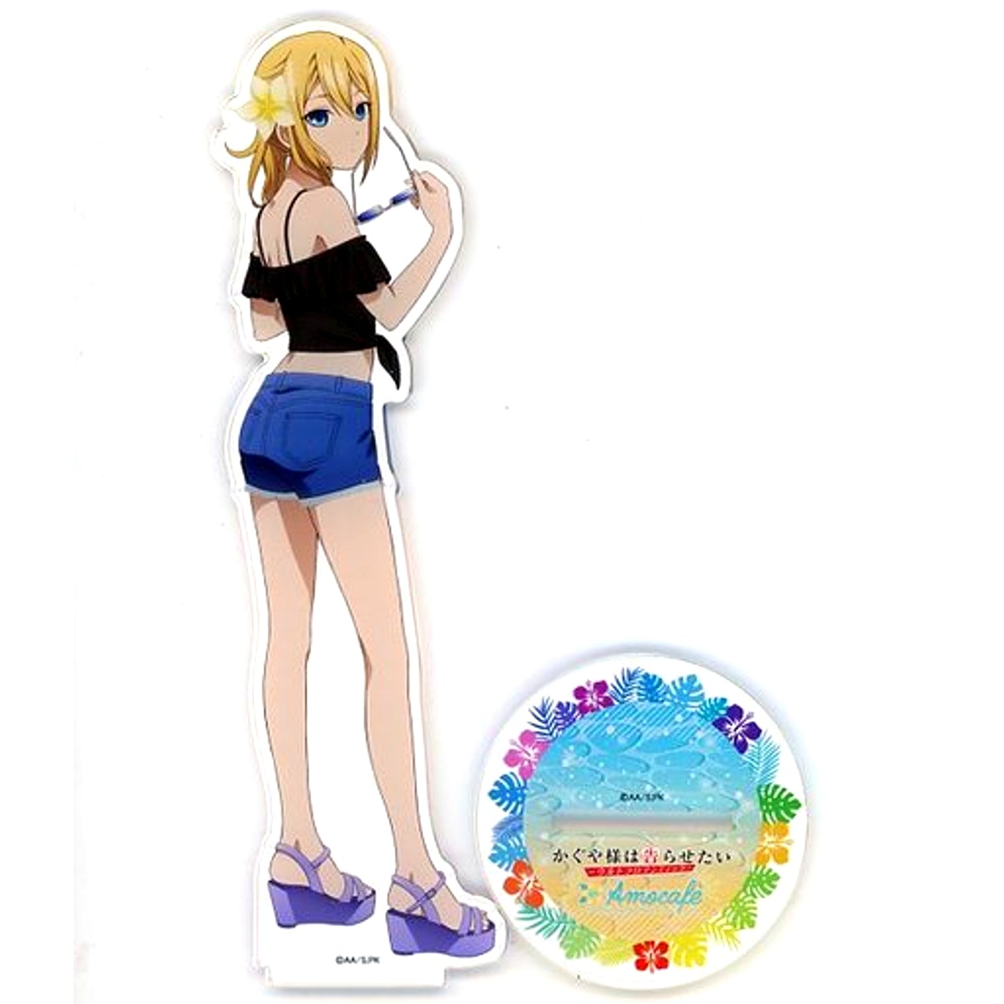 Ai Hayasaka BIG Acrylic Stand Kaguya-sama Love is War Ultra Romantic x AMOCAFE Ikebukuro [USED]