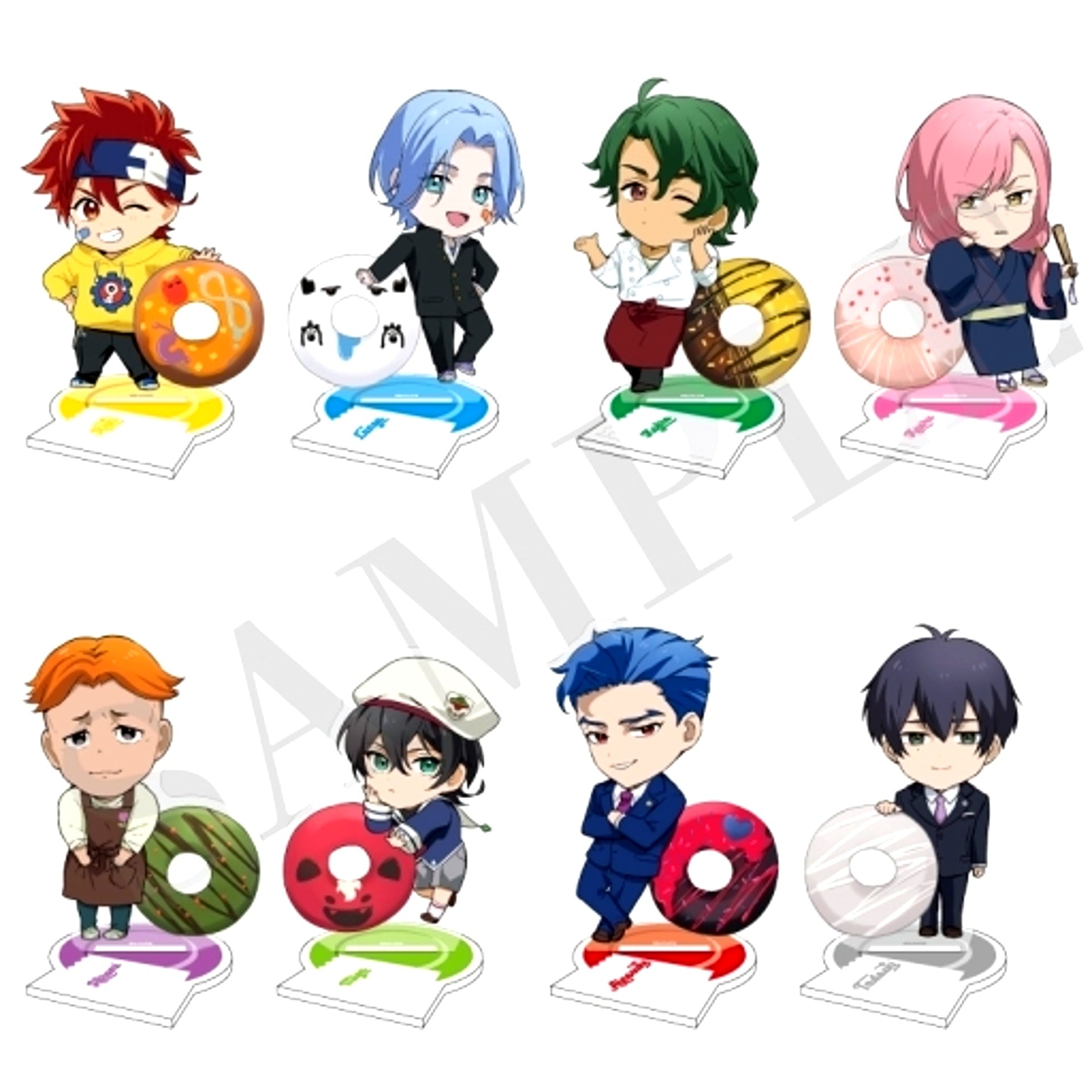 Set of 8 SK8 the Infinity Twin Face Collection Acrylic Stand [USED]