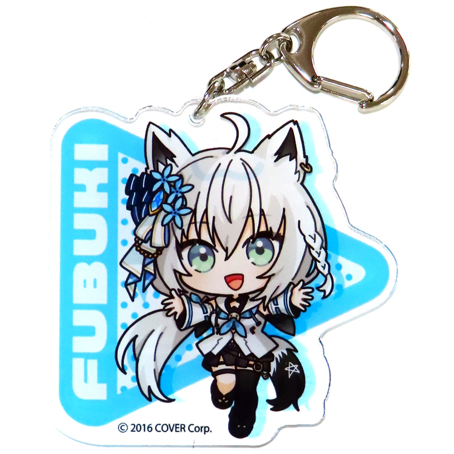 Shirakami Fubuki Hololive Die-cut Acrylic Keychain Molly Online Ltd [USED]