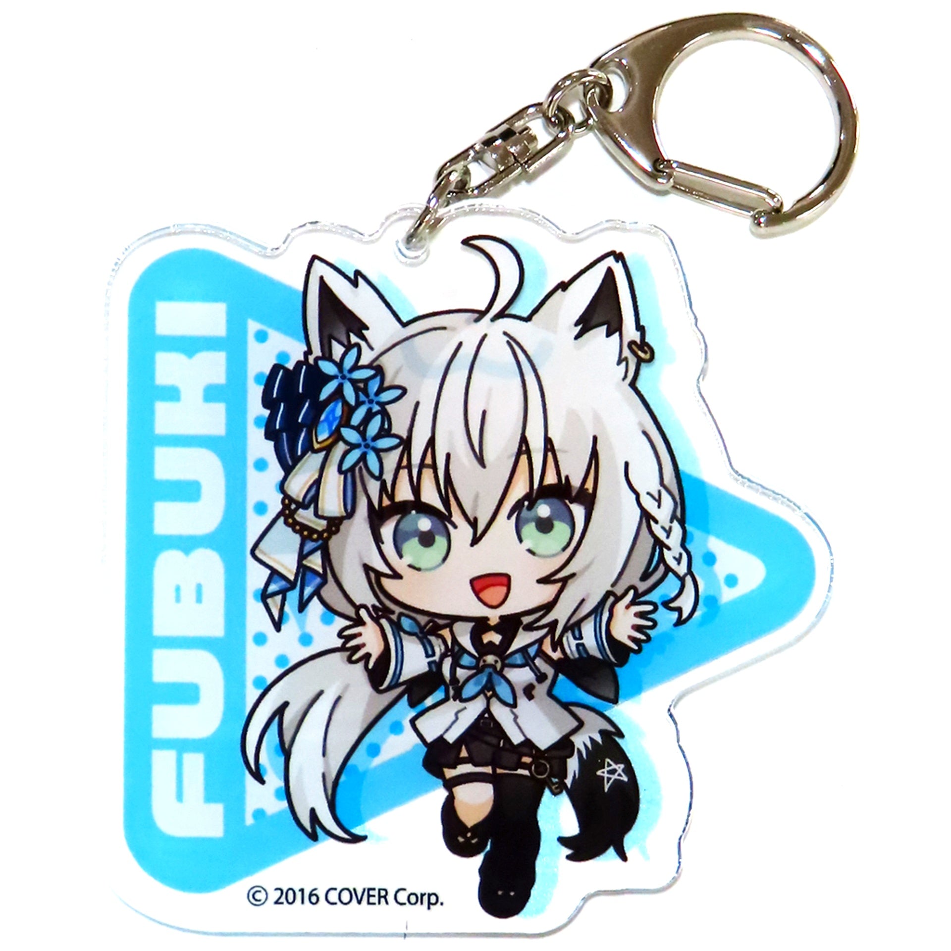 Shirakami Fubuki Hololive Die-cut Acrylic Keychain Molly Online Ltd [USED]