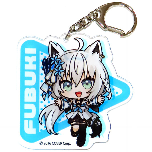 Shirakami Fubuki Hololive Die-cut Acrylic Keychain Molly Online Ltd [USED]