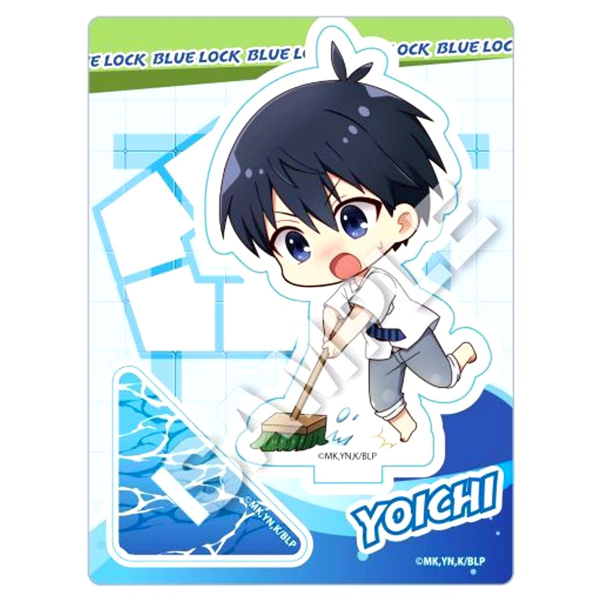 Yoichi Isagi Pool Cleaning Ver. Mini Character Stand Blue Lock [USED]