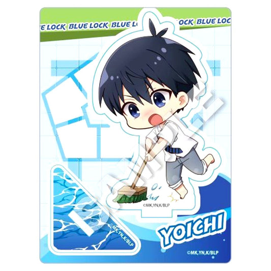 Yoichi Isagi Pool Cleaning Ver. Mini Character Stand Blue Lock [USED]