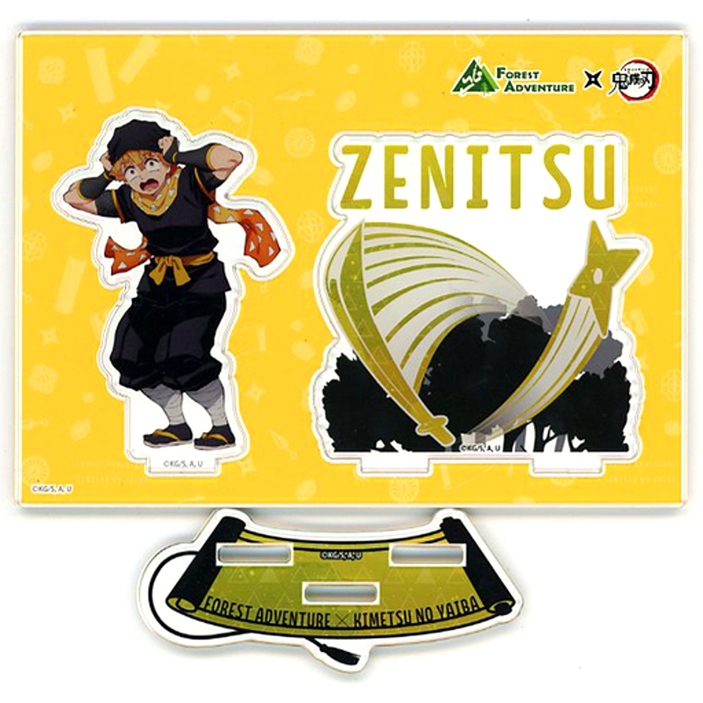 Zenitsu Agatsuma Acrylic Stand Forest Adventure x Demon Slayer: Kimetsu no Yaiba - Total Concentration! Trial Forest Infiltration Training! - [USED]