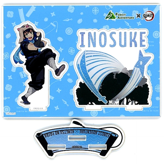 Inosuke Hashibira Demon Slayer Acrylic Stand Forest Adventure Total Concentration! Trial Forest Infiltration Training! [USED]