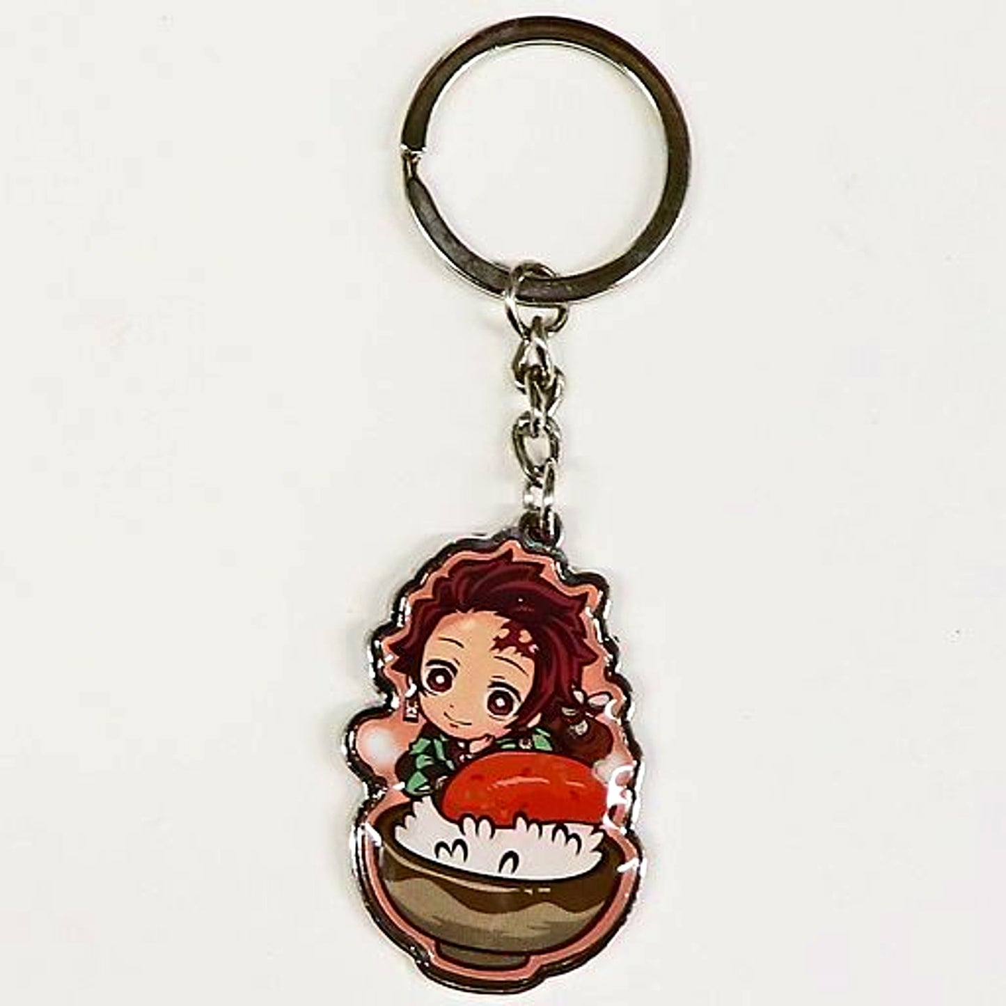 Tanjiro Kamado Mentaiko Local Demon Slayer Metal Keychain Fukuoka Limited [USED]
