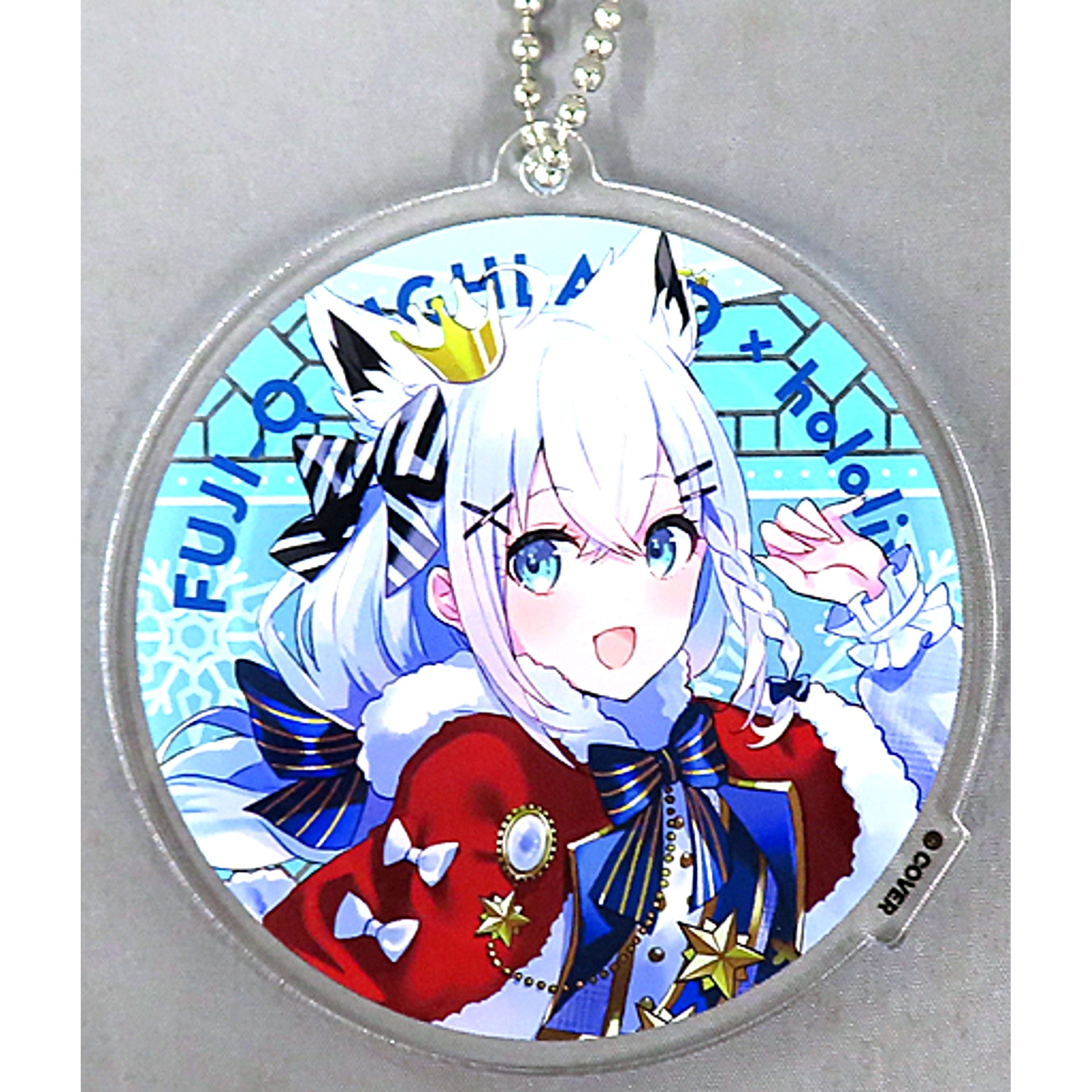 Shirakami Fubuki Hololive Acrylic Keychain Fuji-Q Highland SNOW*WORLD [USED]