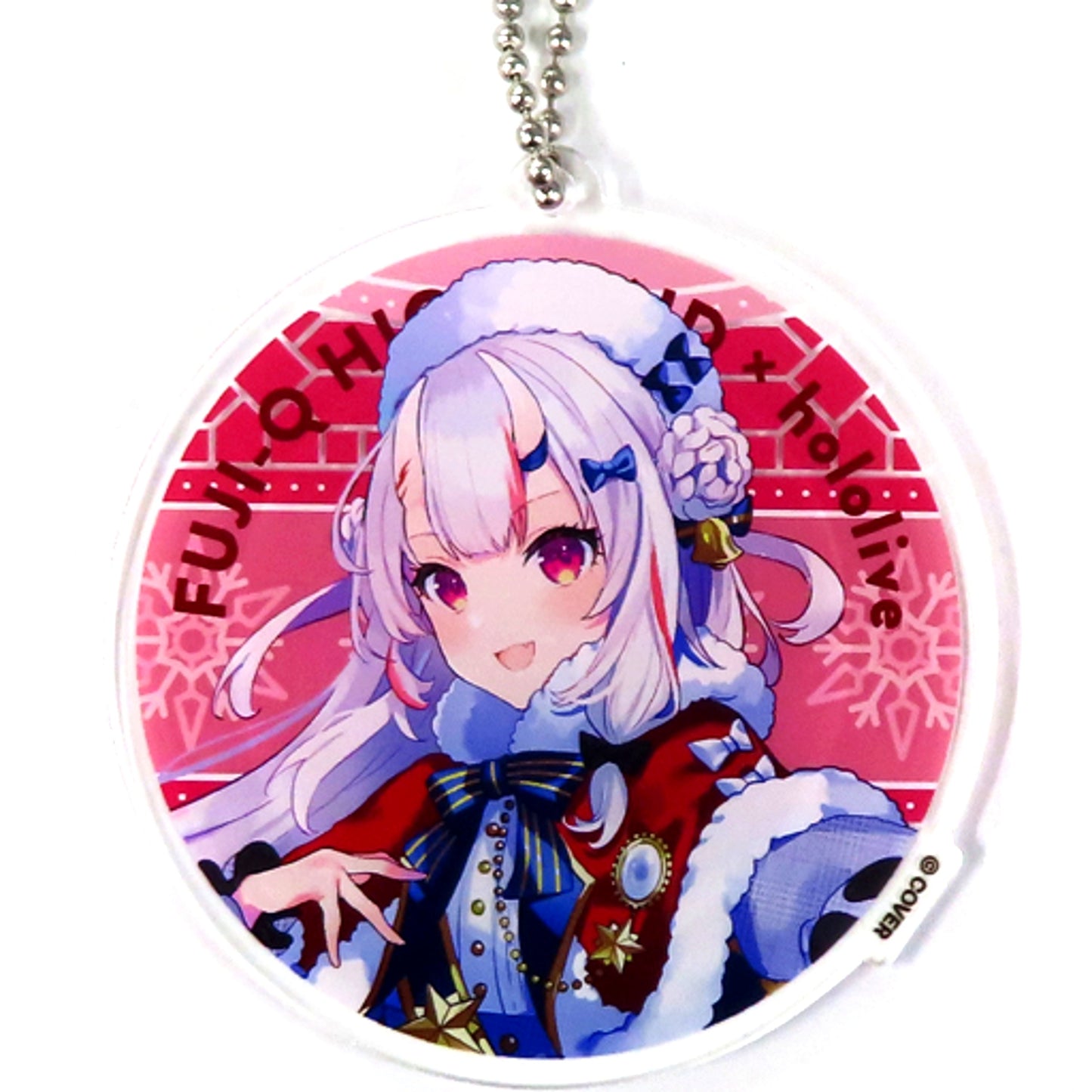 Nakiri Ayame Hololive Acrylic Keychain Fuji-Q Highland SNOW*WORLD [USED]