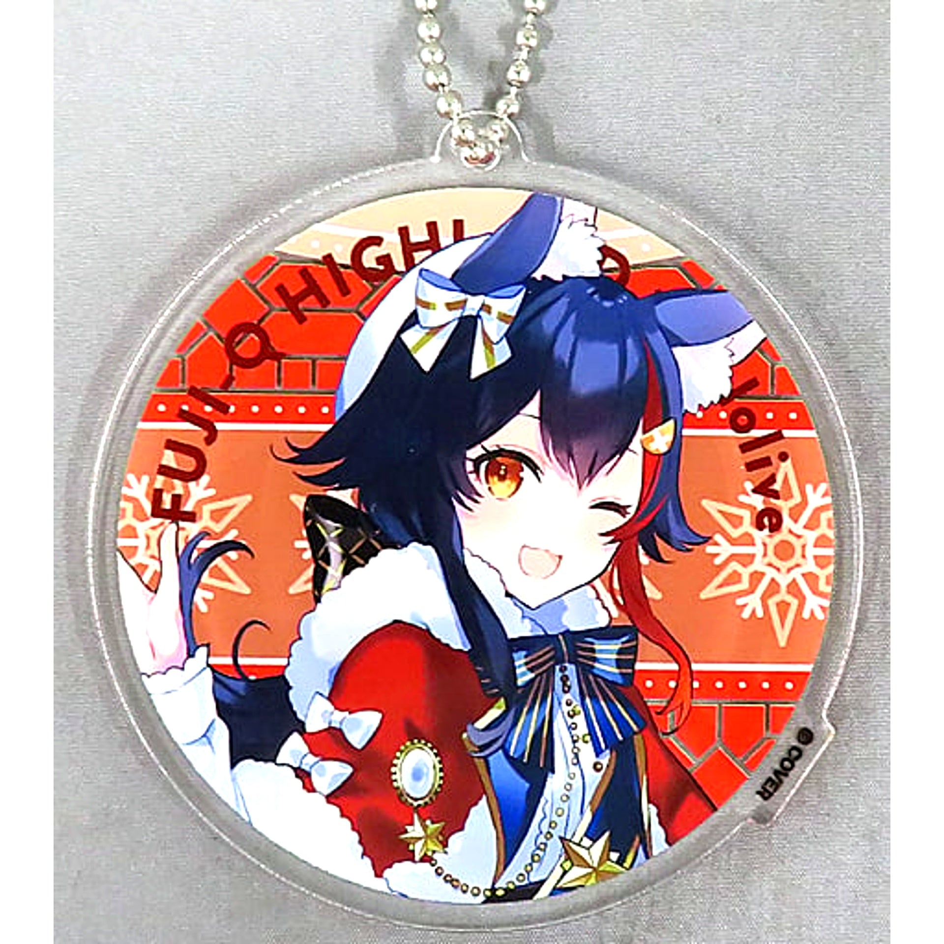 Ookami Mio Hololive Acrylic Keychain Fuji-Q Highland SNOW*WORLD [USED]
