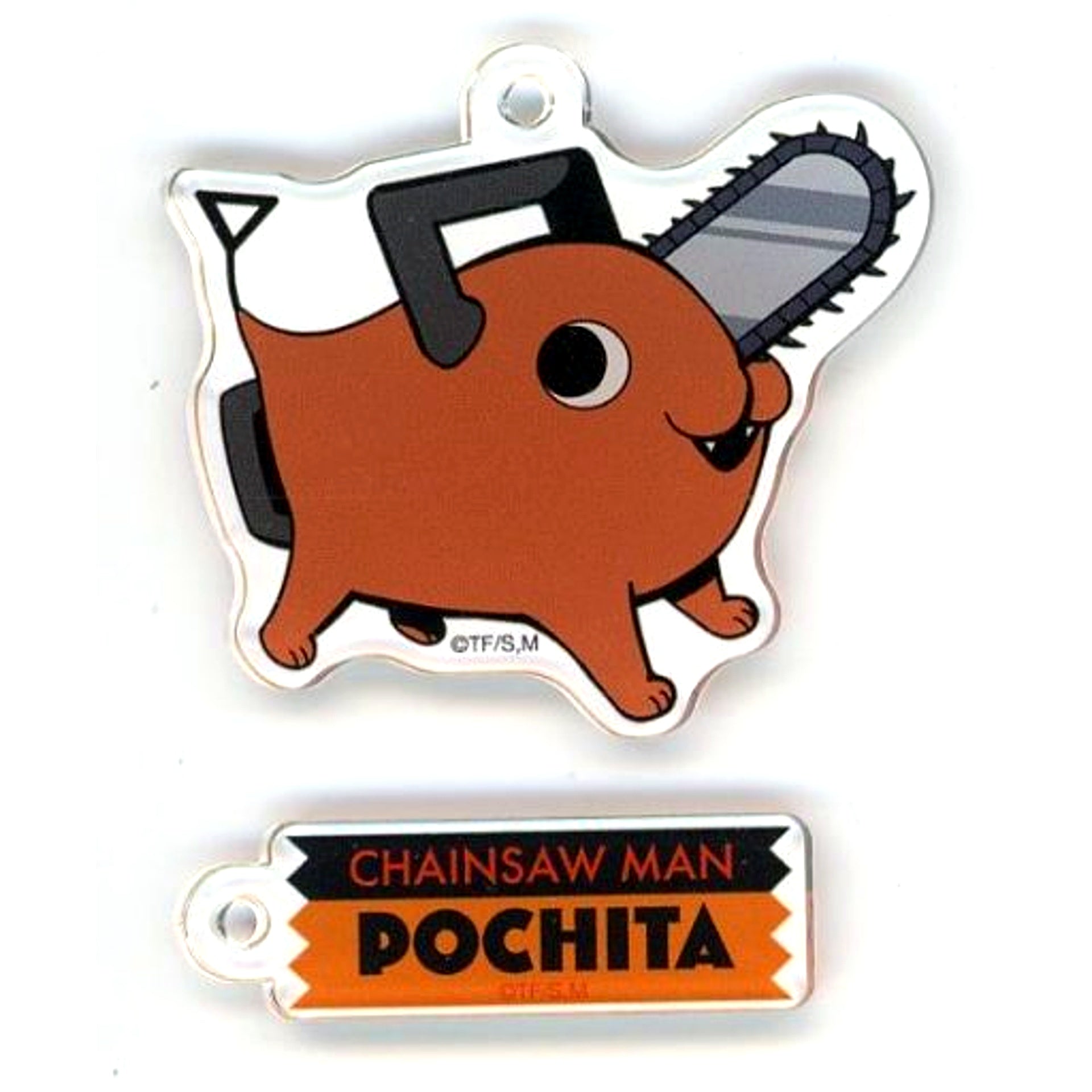 Pochita Chainsaw Man Pop Up Shop in Sunshine City Alta Trading Acrylic Keychain Original Mini Chara [USED]