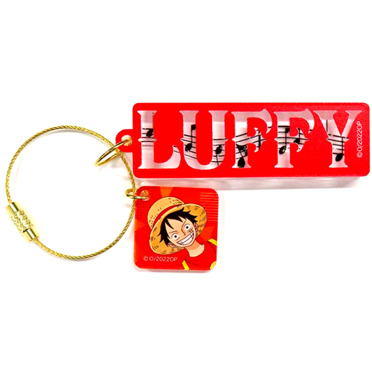 Monkey D. Luffy One Piece Film Red Name Keychain Mugiwara Store Limited [USED]