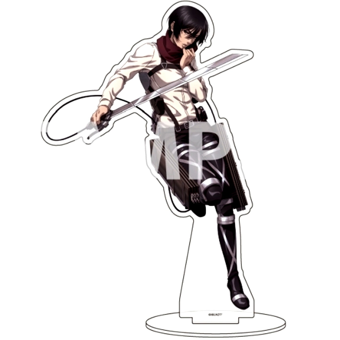 Mikasa Ackerman Attack on Titan 19 Drawn Illustration Chara Acrylic Figure [USED]