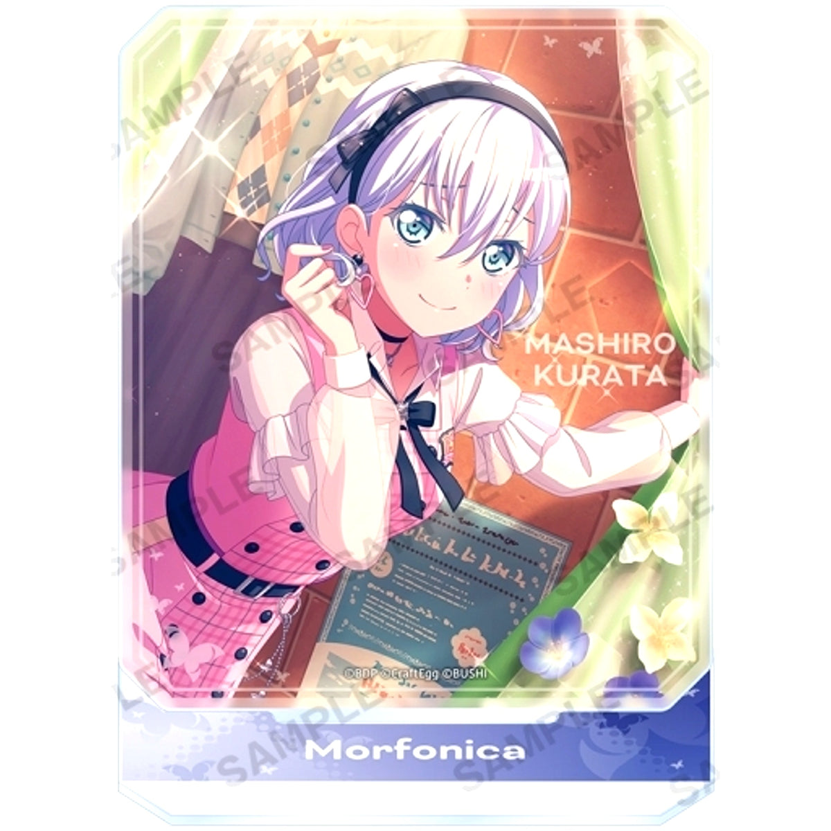 Mashiro Kurata Octagon Acrylic Stand Bang Dream! Girls Band Party! [USED]