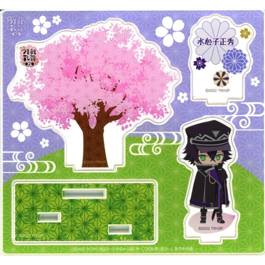 Suishinshi Masahide Toku: Touken Ranbu Hanamaru Hana no Maki Sakura Chibi Character Acrylic Diorama Stand [USED]