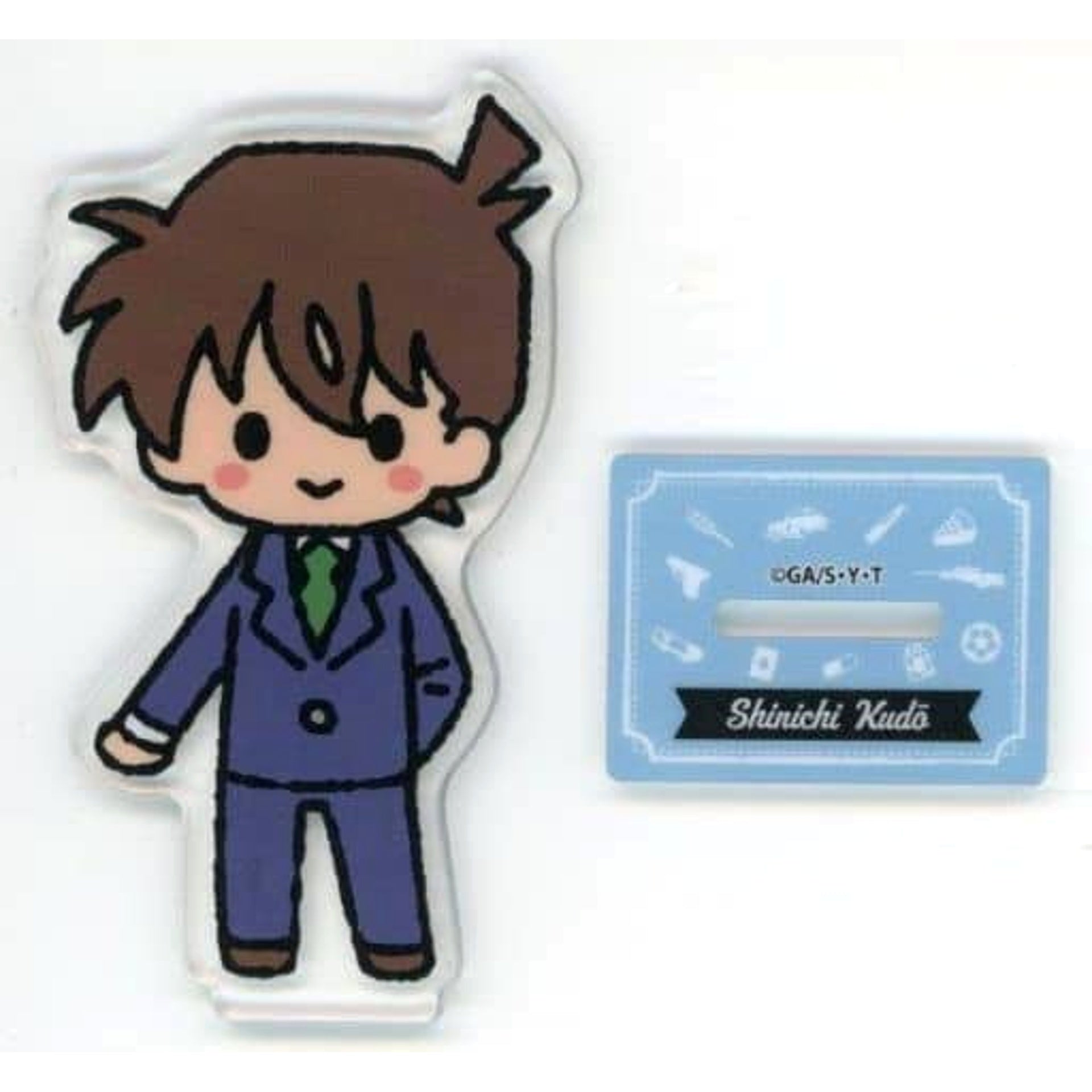 Sega Lucky Kuji ONLINE Detective Conan Yuru Kore Shinichi Kudo Acrylic Stand Prize D-3 Acrylic Stands [USED]