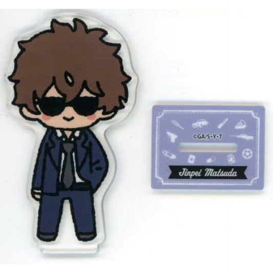 Detective Conan Jinpei Matsuda Sega Lucky Kuji Online Yurucolle Acrylic Stand Prize D-11 [USED]