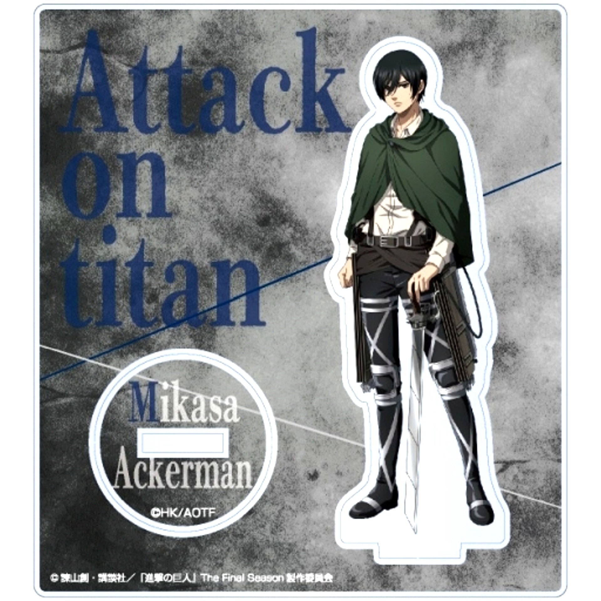 Mikasa Ackerman A Attack on Titan Illustration Random Acrylic Stand [USED]