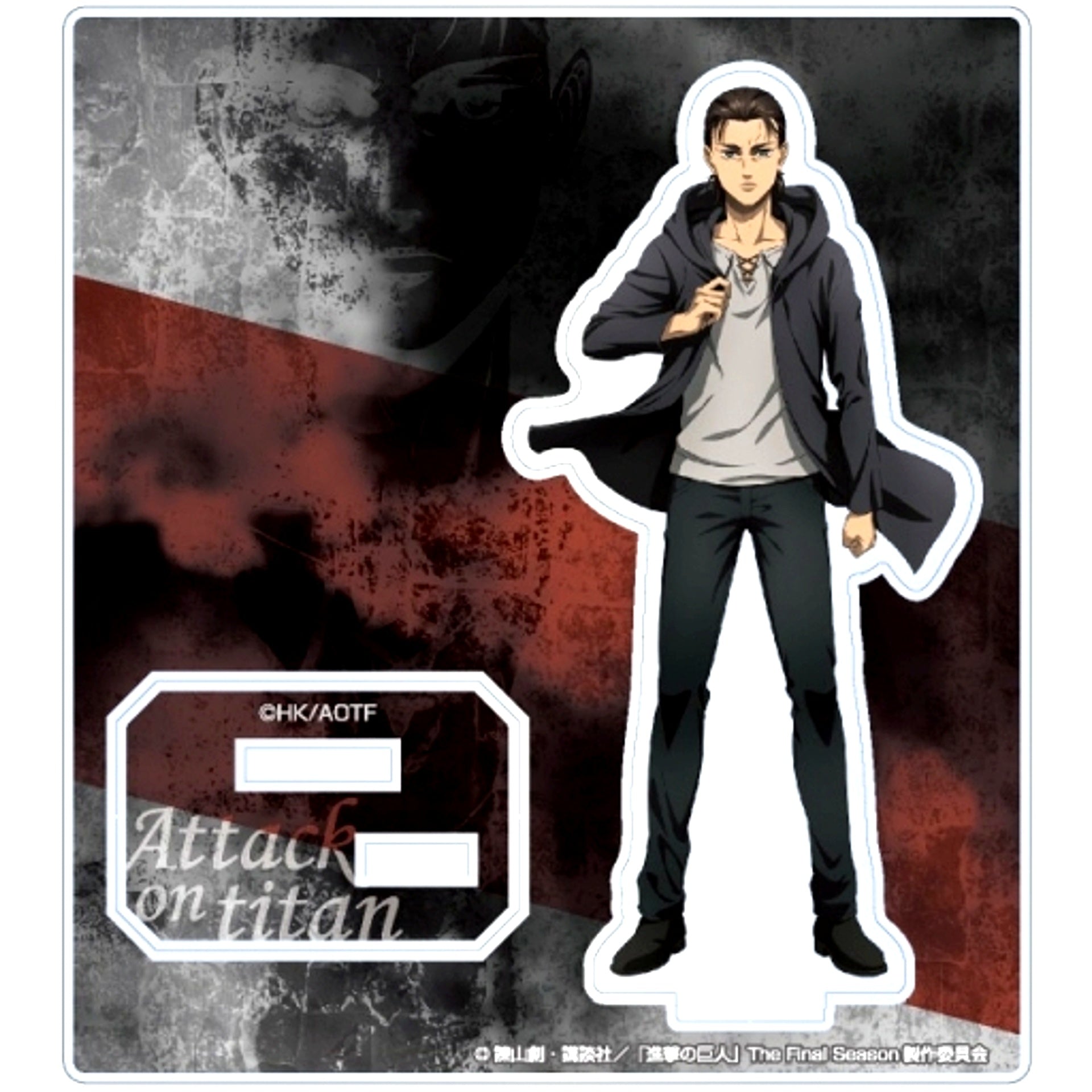 Eren Yeager B Attack on Titan Illustration Random Acrylic Stand [USED]