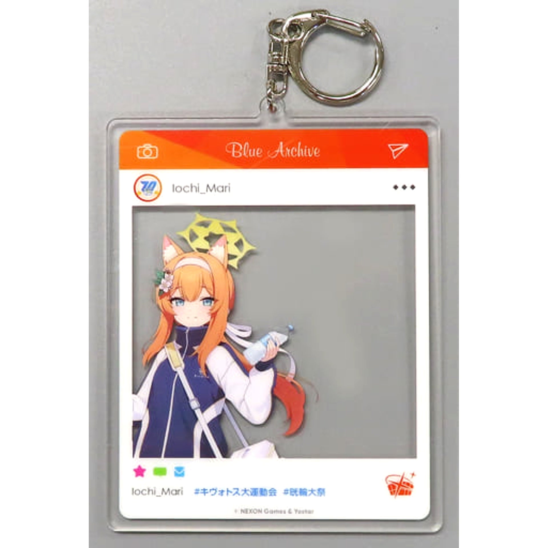 Blue Archive Marie Photo Frame Style Acrylic Keychain Kivotos Halo Festival Keychains [USED]
