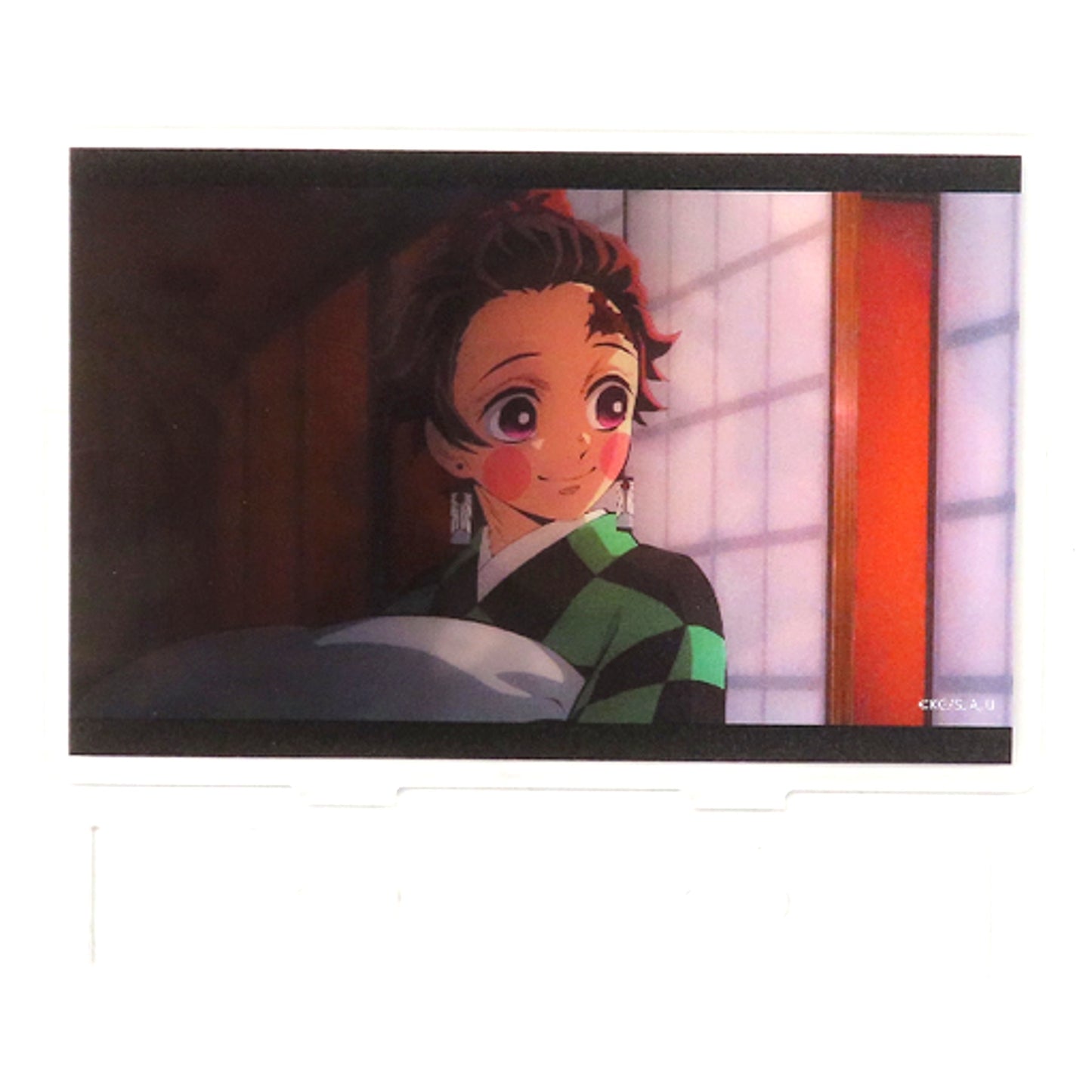 Tanjiro Kamado Demon Slayer Corps Member Infiltrating the Entertainment District Lenticular Acrylic Stand Demon Slayer Mugen Train Arc Entertainment District Arc Character Picture Scroll Cafe in ufotable Cafe Machi Asobi Cafe 3rd Term [USED]
