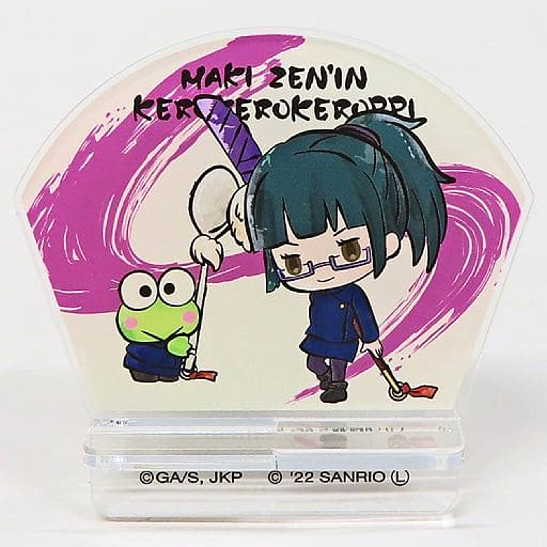 Jujutsu Kaisen x Sanrio Characters Maki Zenin & Keroppi Acrylic Stand Lawson Loppi HMV & BOOKS online Exclusive Acrylic Stands [USED]