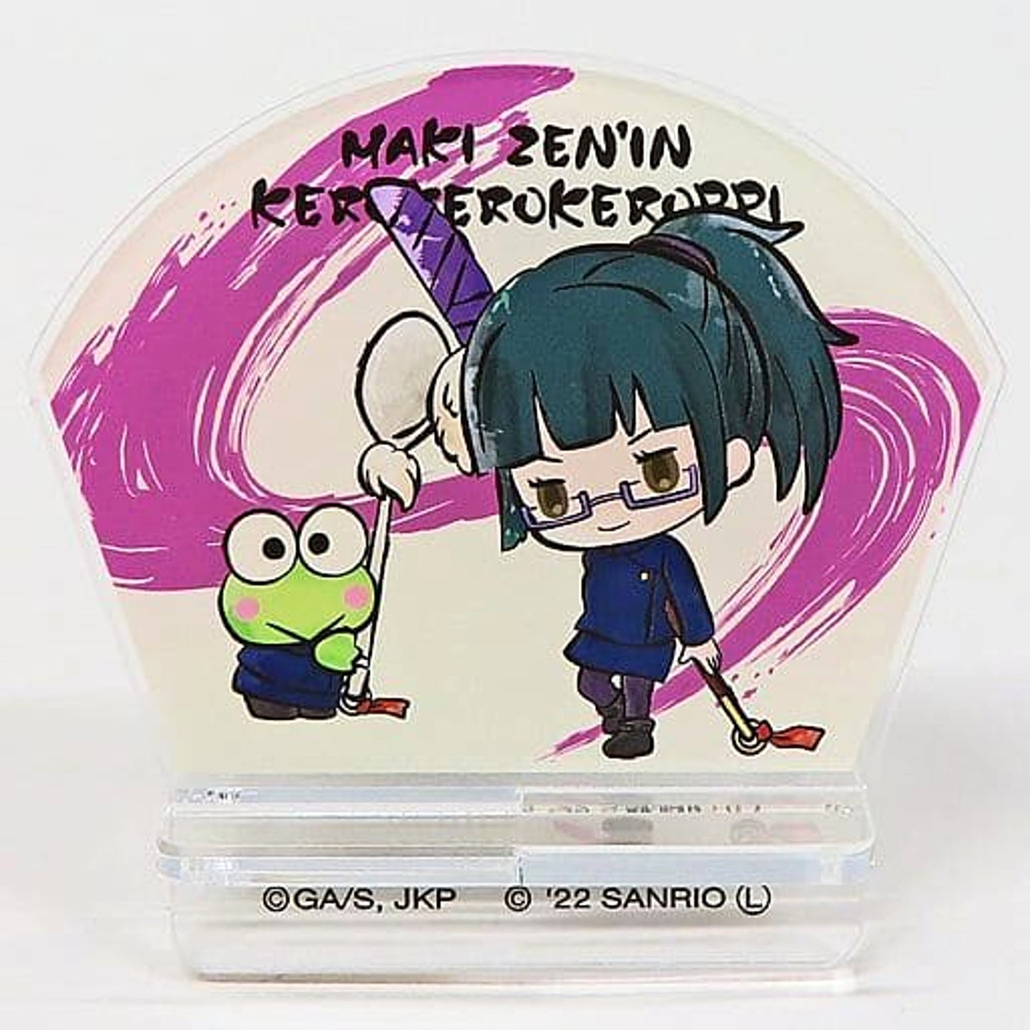 Jujutsu Kaisen x Sanrio Characters Maki Zenin & Keroppi Acrylic Stand Lawson Loppi HMV & BOOKS online Exclusive Acrylic Stands [USED]