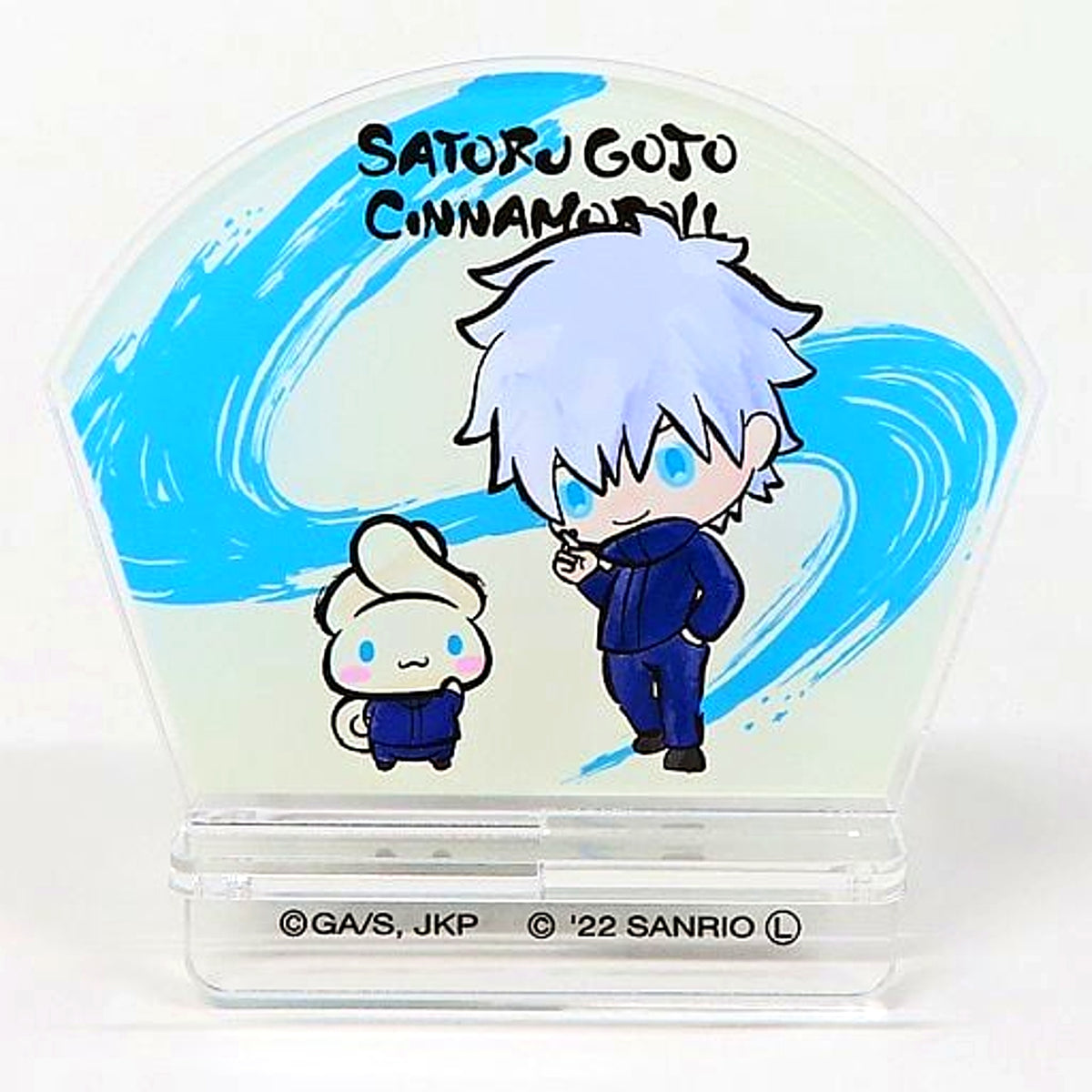 Satoru Gojo & Cinnamoroll Jujutsu Kaisen x Sanrio Characters Acrylic Stand Lawson Loppi HMV & BOOKS online Limited [USED]