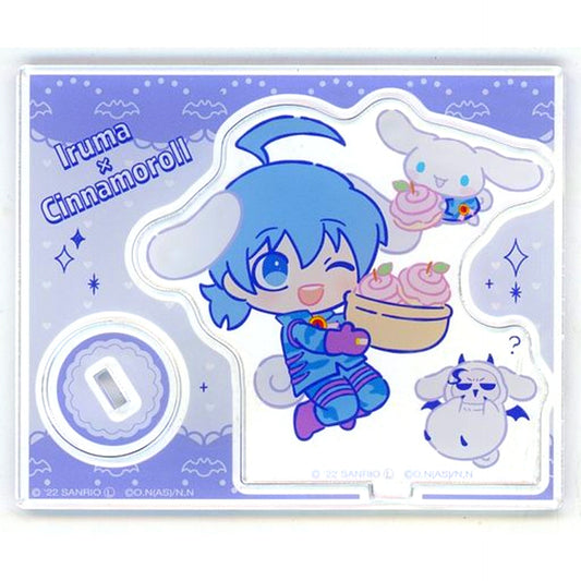 Iruma Suzuki & Cinnamoroll Acrylic Stand Welcome to Demon School! Iruma-kun x Sanrio Characters POP UP STORE in Loft [USED]