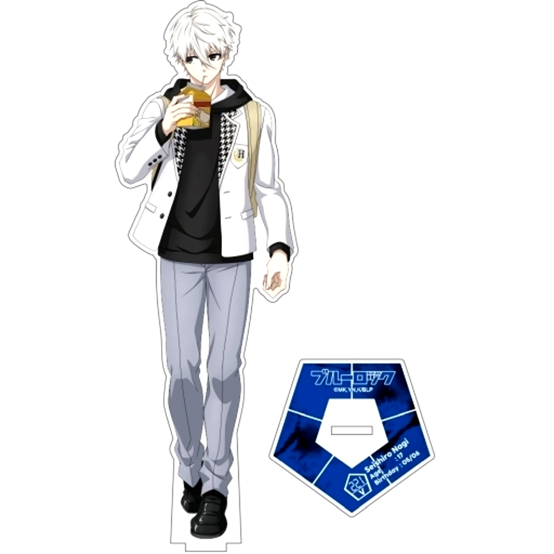 Seishiro Nagi Illustration Acrylic Stand Large Blue Lock [USED]