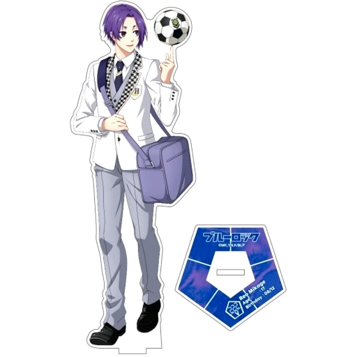 Reo Mikage Original Illustration Acrylic Stand Large Blue Lock [USED]