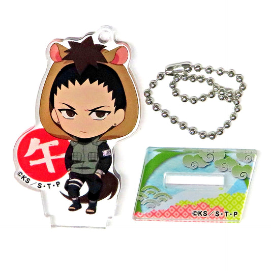 Shikamaru Nara Deformed Naruto: Shippuden & Boruto: Naruto Next Generations Karaoke Manekineko Trading Mini Acrylic Stand [USED]