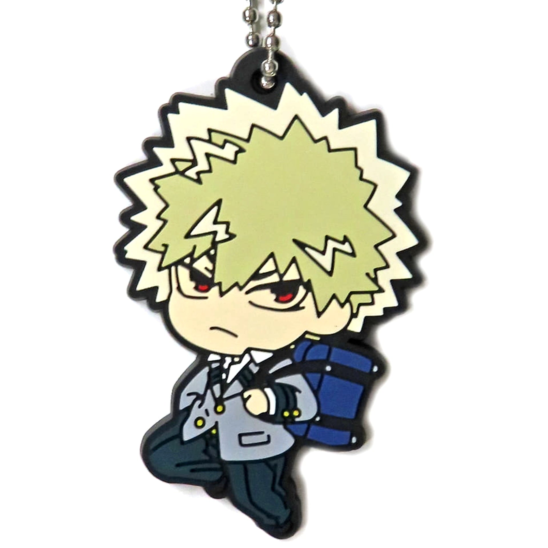 My Hero Academia Katsuki Bakugo Defo Rubber! Uniform Keychain Keychains [USED]